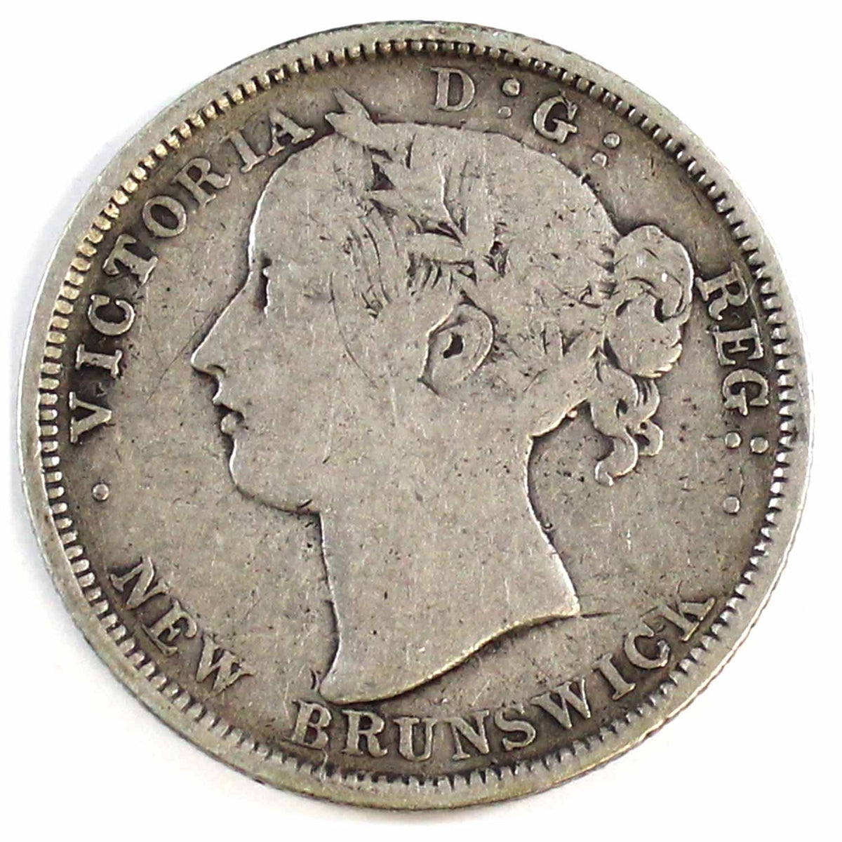 1862 New Brunswick 20-cents Fine (F12) $