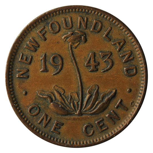 1943C Newfoundland 1-cent Extra Fine (EF-40)