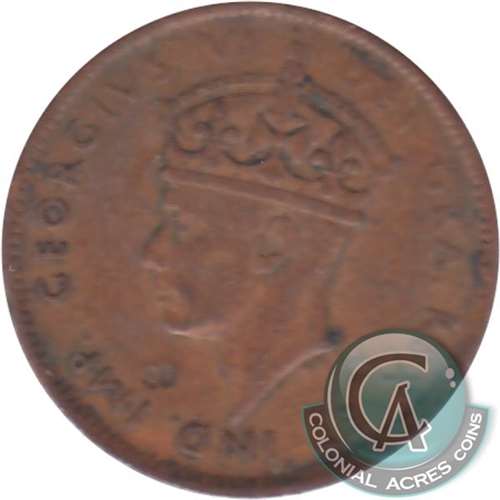 1943C Newfoundland 1-cent F-VF (F15)