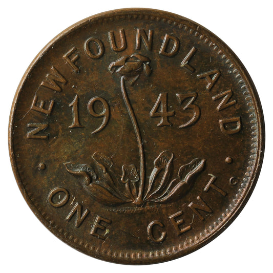 1943C Newfoundland 1-cent Uncirculated (MS-60)