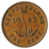 1943C Newfoundland 1-cent VF-EF (VF30)