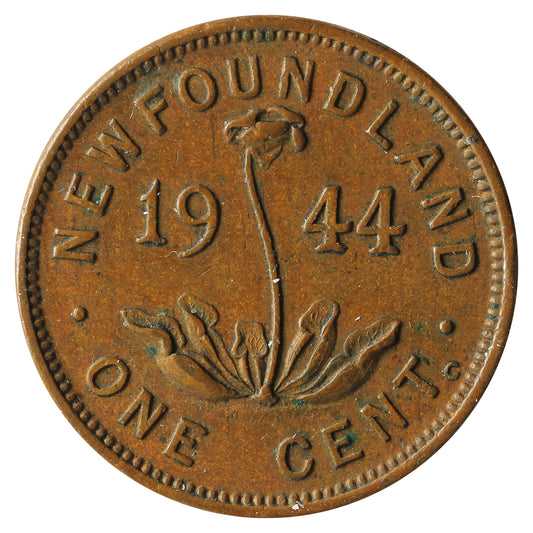 1944C Newfoundland 1-cent Extra Fine (EF-40)