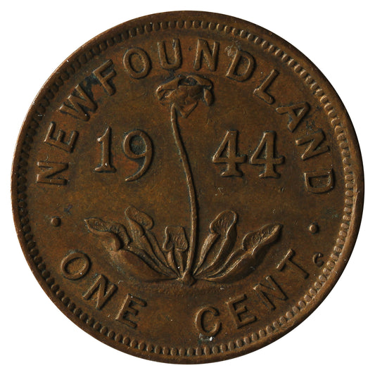 1944C Newfoundland 1-cent VF-EF (VF-30)