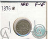 1876H Newfoundland 5-cents F-VF (F15) $