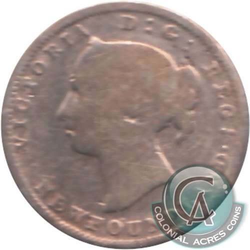 1876H Newfoundland 5-cents G-VG (G6) $