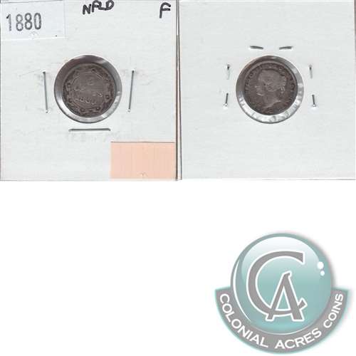 1880 Newfoundland 5-cents Fine (F12) $