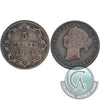 1881 Newfoundland 5-cents VG-F (VG10) $