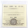 1880 Newfoundland 5-cents ICCS Certified VF30
