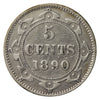 1890 Newfoundland 5-cents F-VF (F15) $