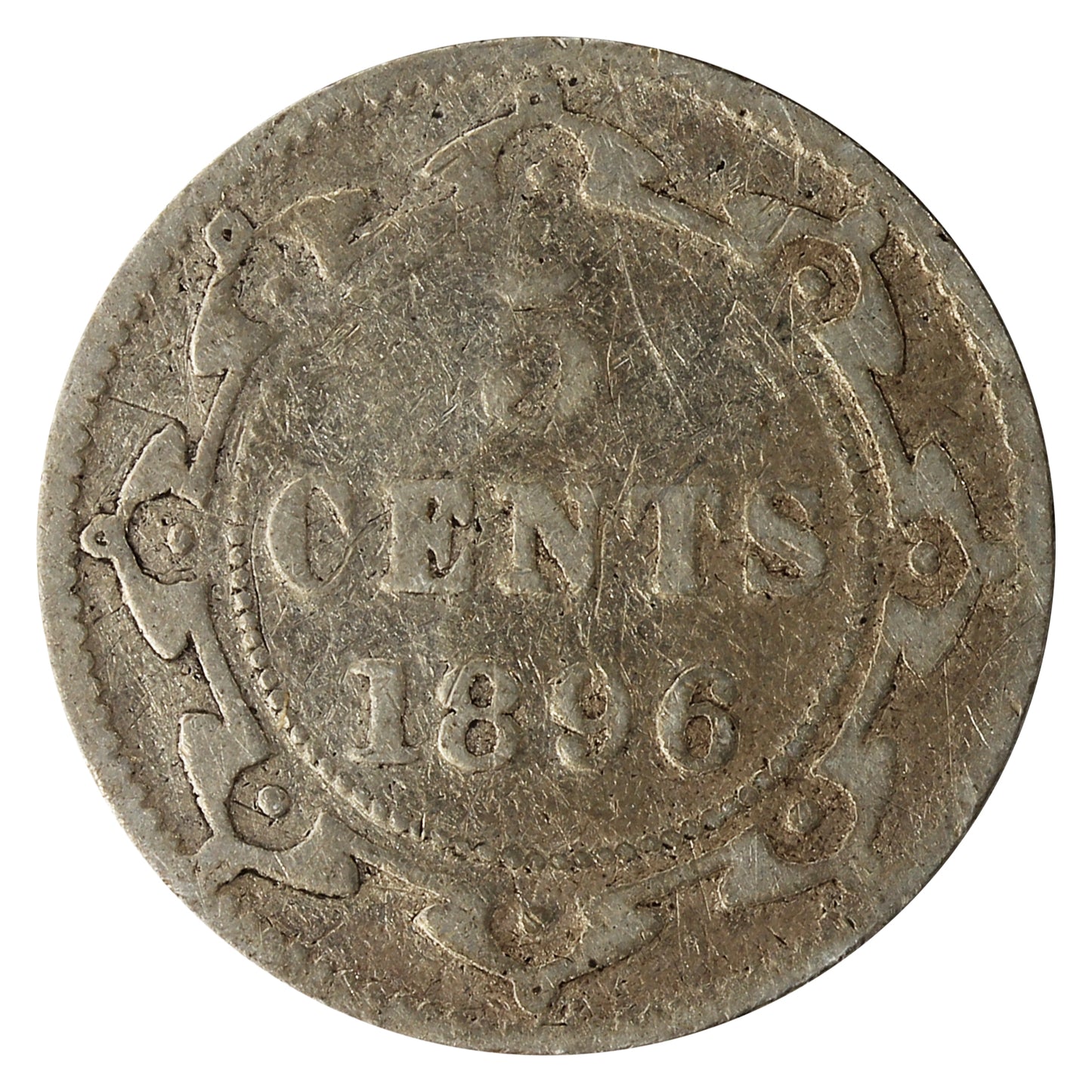 1896 Newfoundland 5-cents Good (G4)