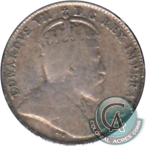 1903 Newfoundland 5-cents Very Good (VG8)