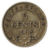 1908 Newfoundland 5-cents F-VF (F15)