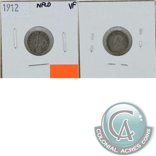 1912 Newfoundland 5-cents Very Fine (VF20)