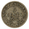 1912 Newfoundland 5-cents VG-F (VG10)