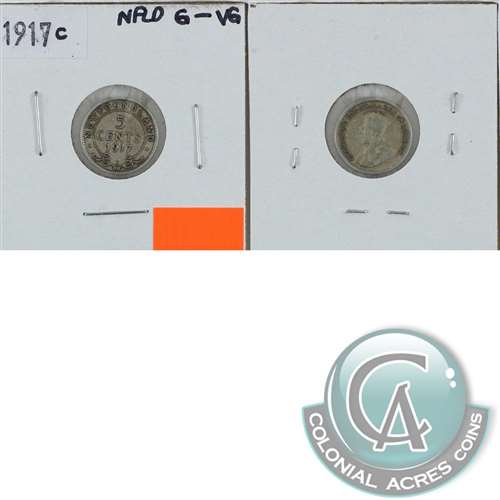 1917C Newfoundland 5-cents G-VG (G6)