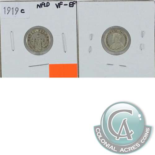 1919c Newfoundland 5-cents VF-EF (VF30) $