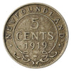 1919C Newfoundland 5-cents VG-F (VG10)