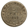 1929 Newfoundland 5-cents Extra Fine (EF40)