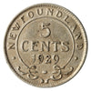 1929 Newfoundland 5-cents F-VF (F15)