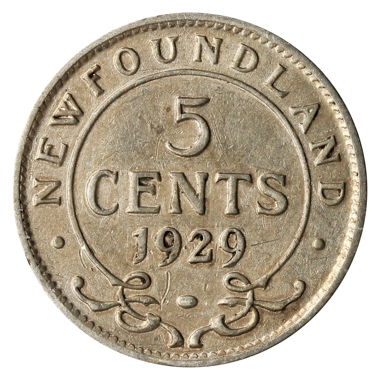 1929 Newfoundland 5-cents F-VF (F15)