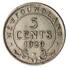 1929 Newfoundland 5-cents VF-EF (VF30)