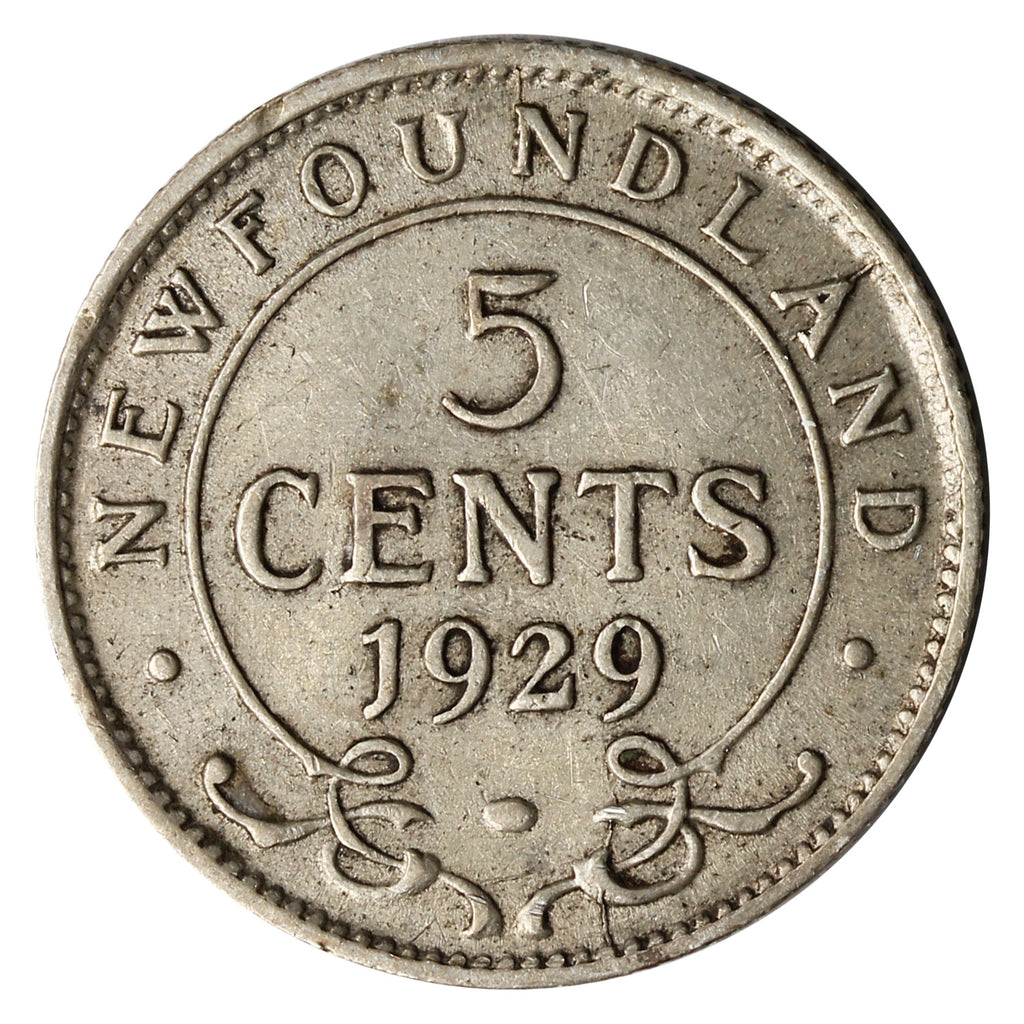 1929 Newfoundland 5-cents VF-EF (VF30)