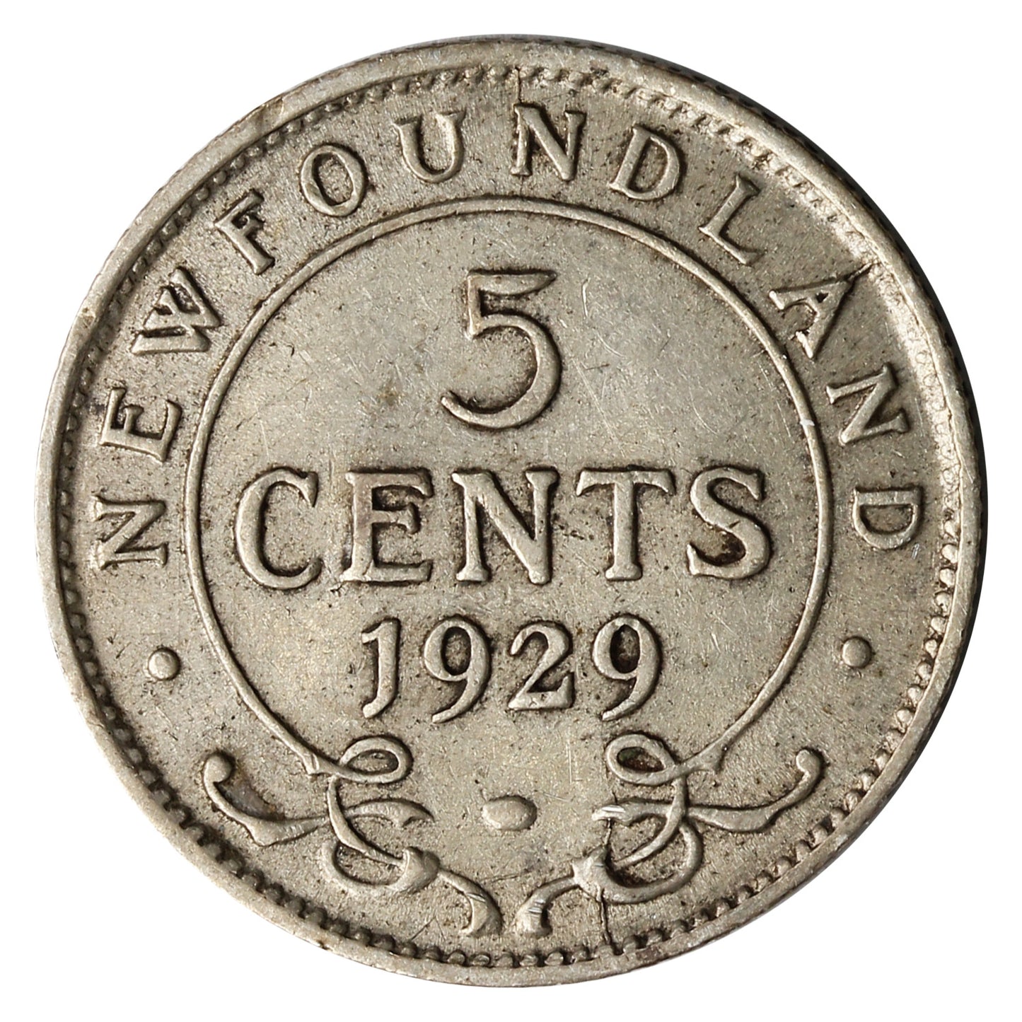 1929 Newfoundland 5-cents VF-EF (VF30)