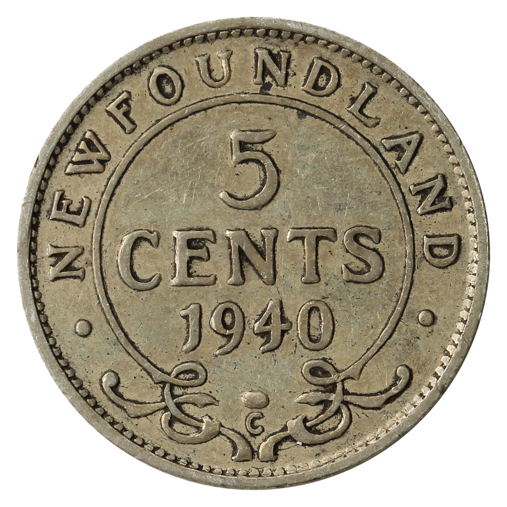 1940C Newfoundland 5-cents F-VF (F15)