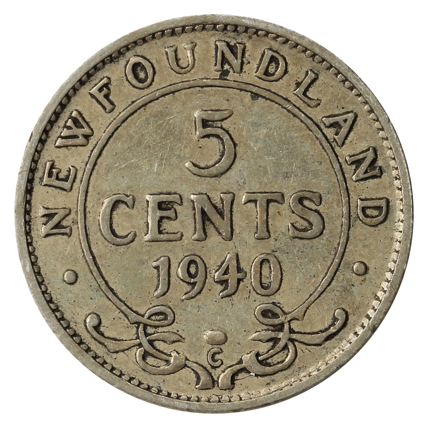 1940C Newfoundland 5-cents F-VF (F15)