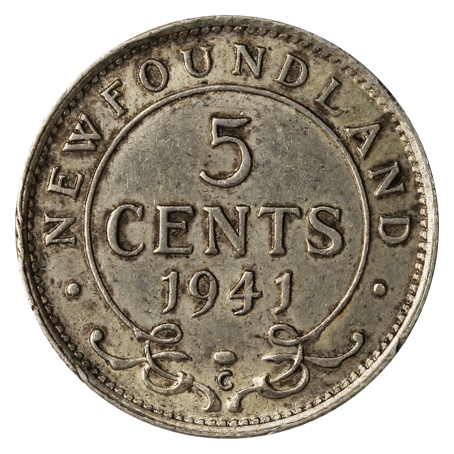 1941C Newfoundland 5-cents Extra Fine (EF40)