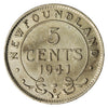 1941C Newfoundland 5-cents F-VF (F15)