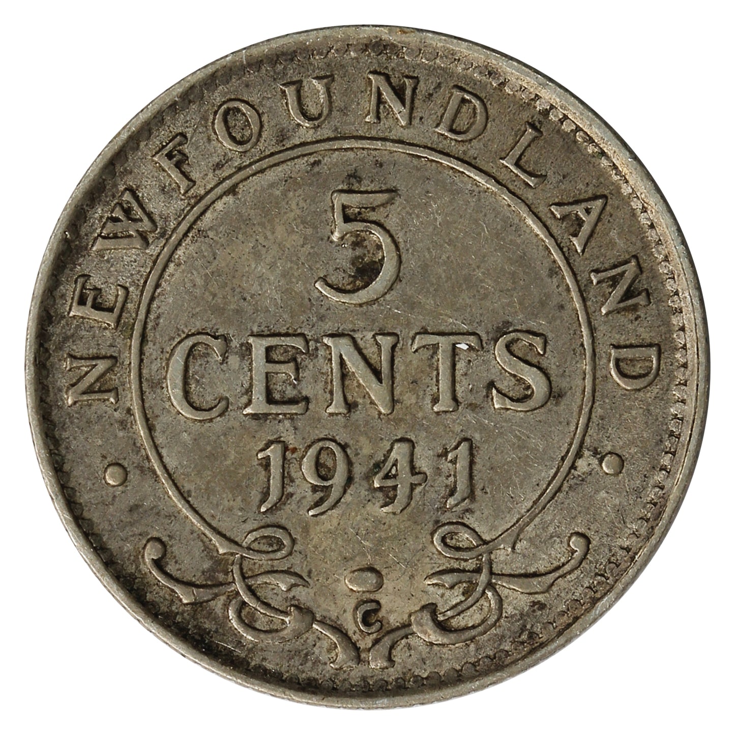 1941C Newfoundland 5-cents VF-EF (VF30)