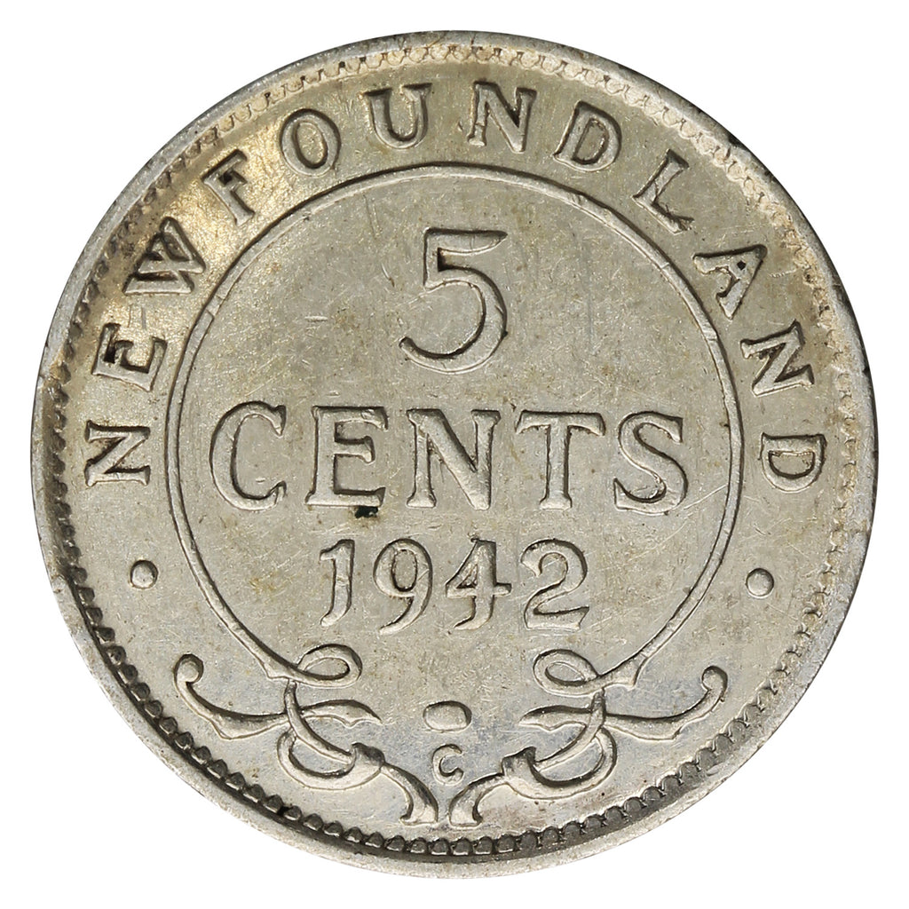 1942C Newfoundland 5-cents Very Fine (VF20)