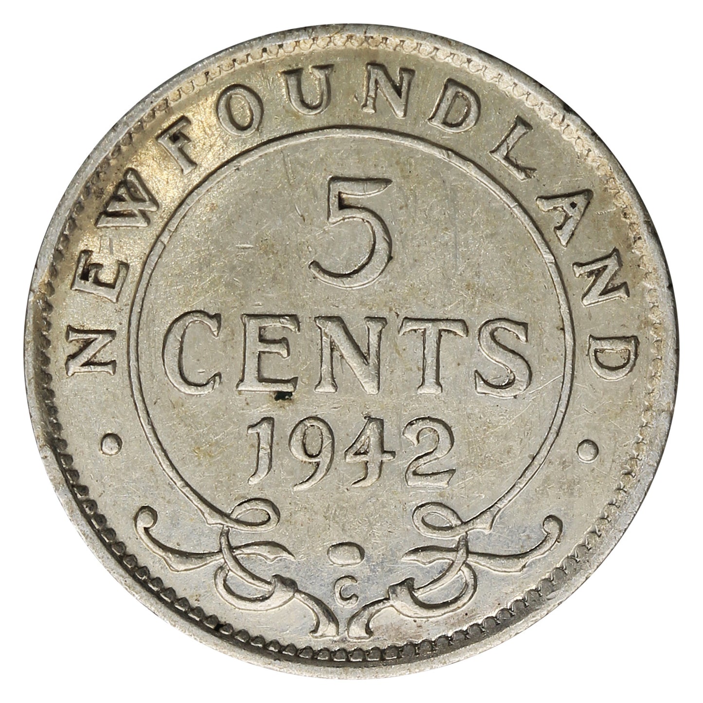 1942C Newfoundland 5-cents Very Fine (VF20)