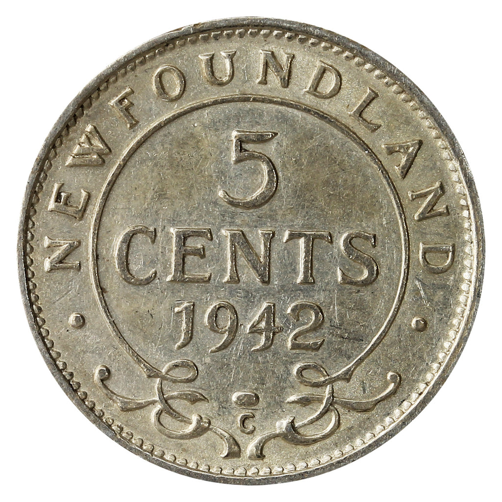 1942C Newfoundland 5-cents VF-EF (VF30)