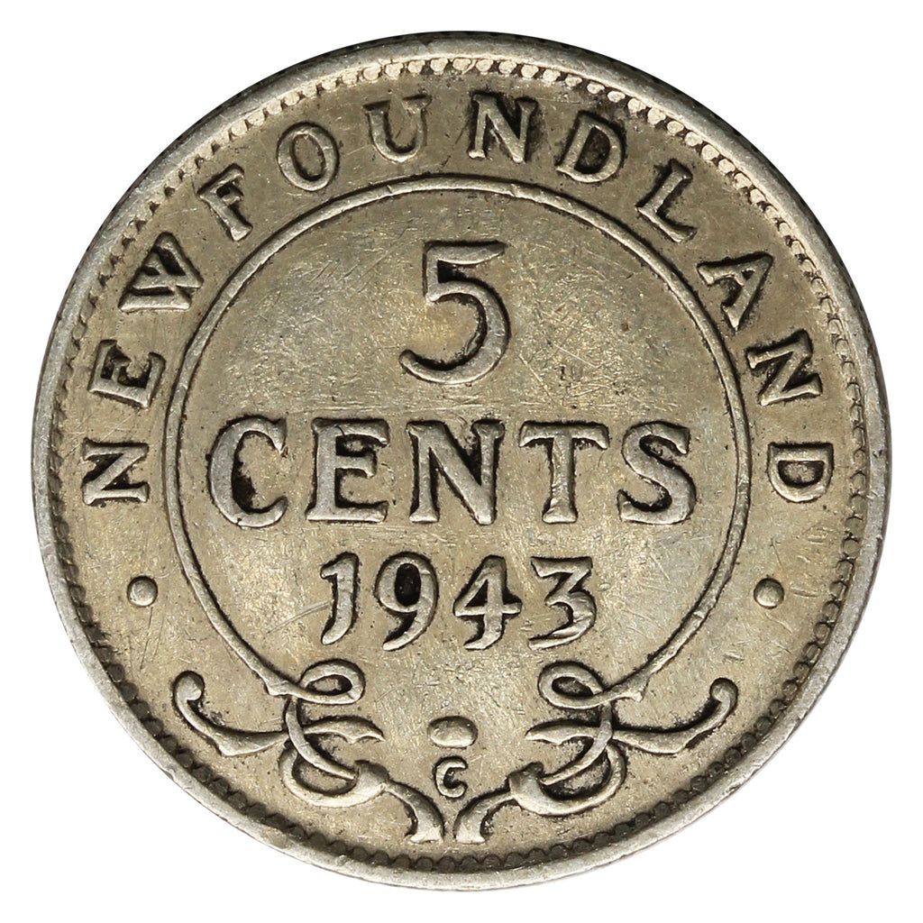 1943C Newfoundland 5-cents Very Fine (VF20)