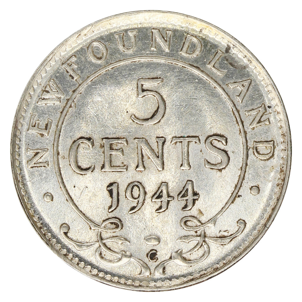 1944C Newfoundland 5-cents AU-UNC (AU-55)