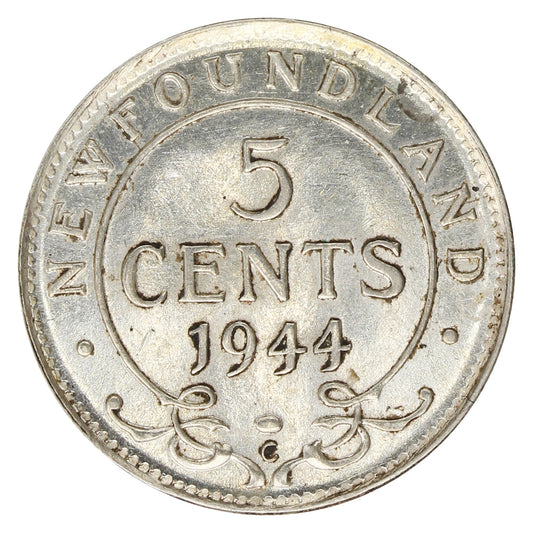 1944C Newfoundland 5-cents AU-UNC (AU-55)
