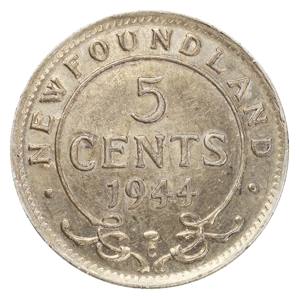 1944C Newfoundland 5-cents EF-AU (EF45)
