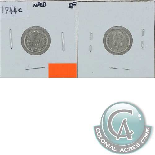 1944C Newfoundland 5-cents Extra Fine (EF40)