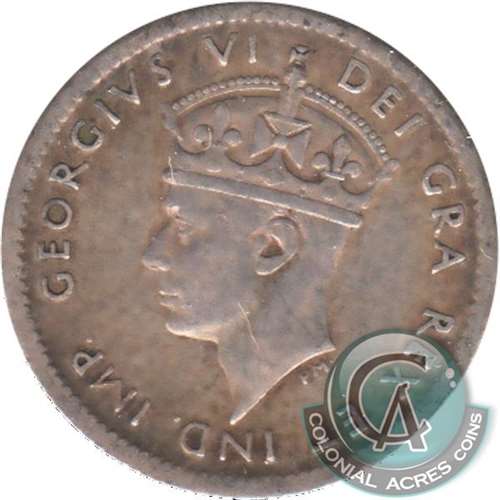 1944C Newfoundland 5-cents Fine (F12)