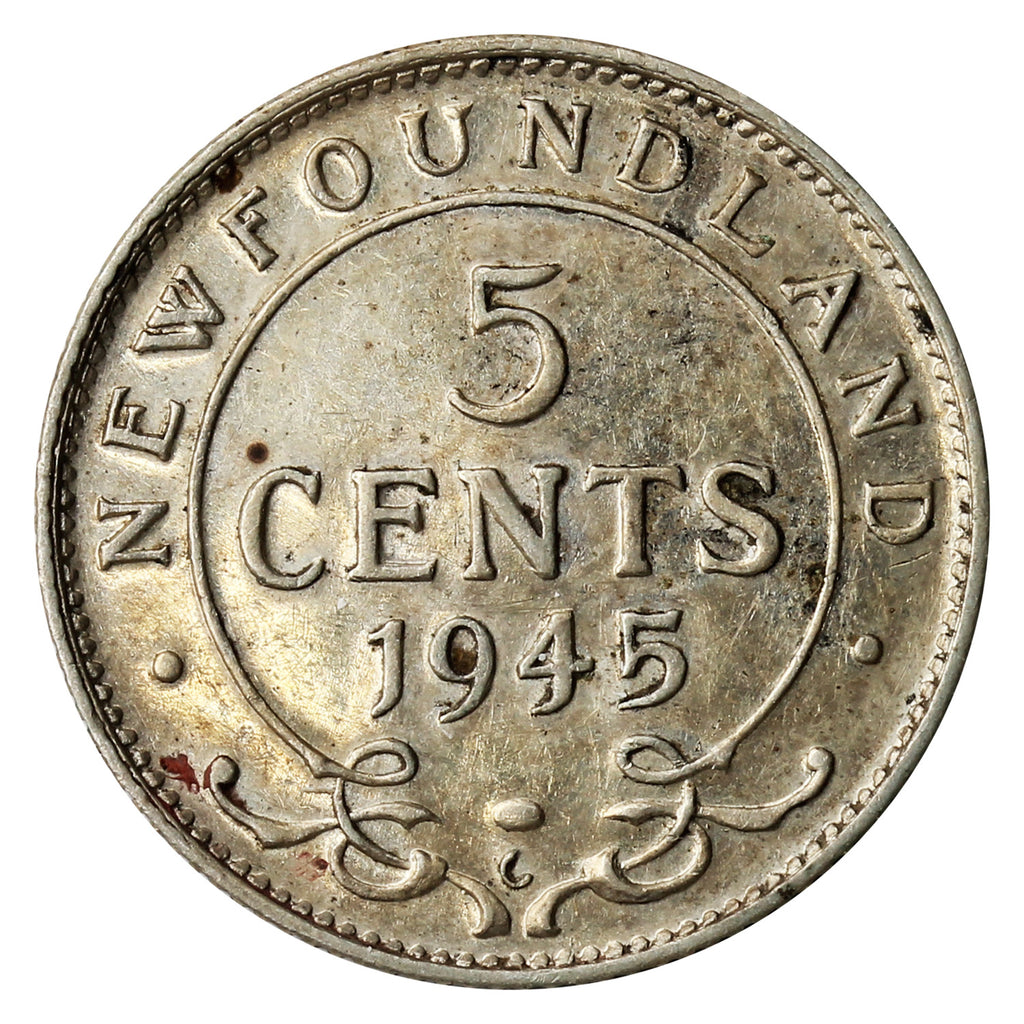 1945C Newfoundland 5-cents Extra Fine (EF40)