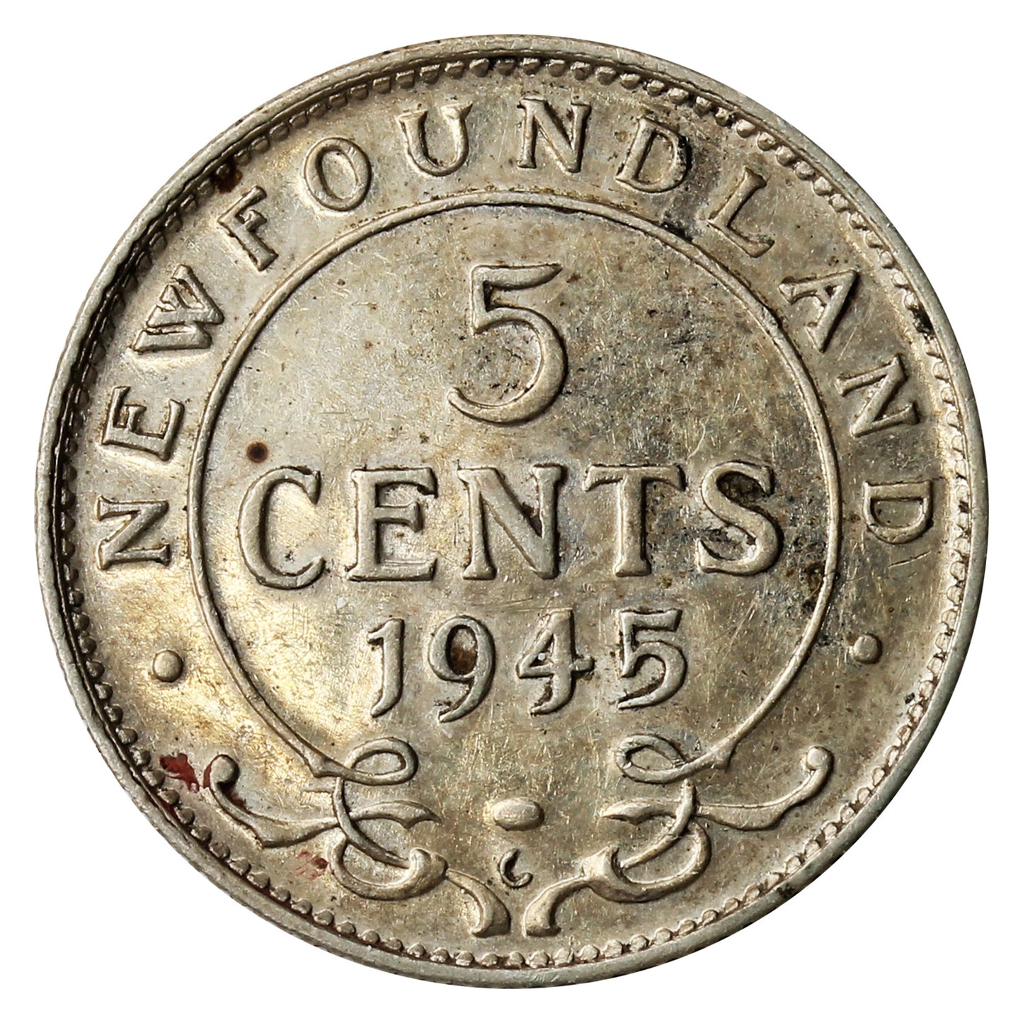 1945C Newfoundland 5-cents Extra Fine (EF40)
