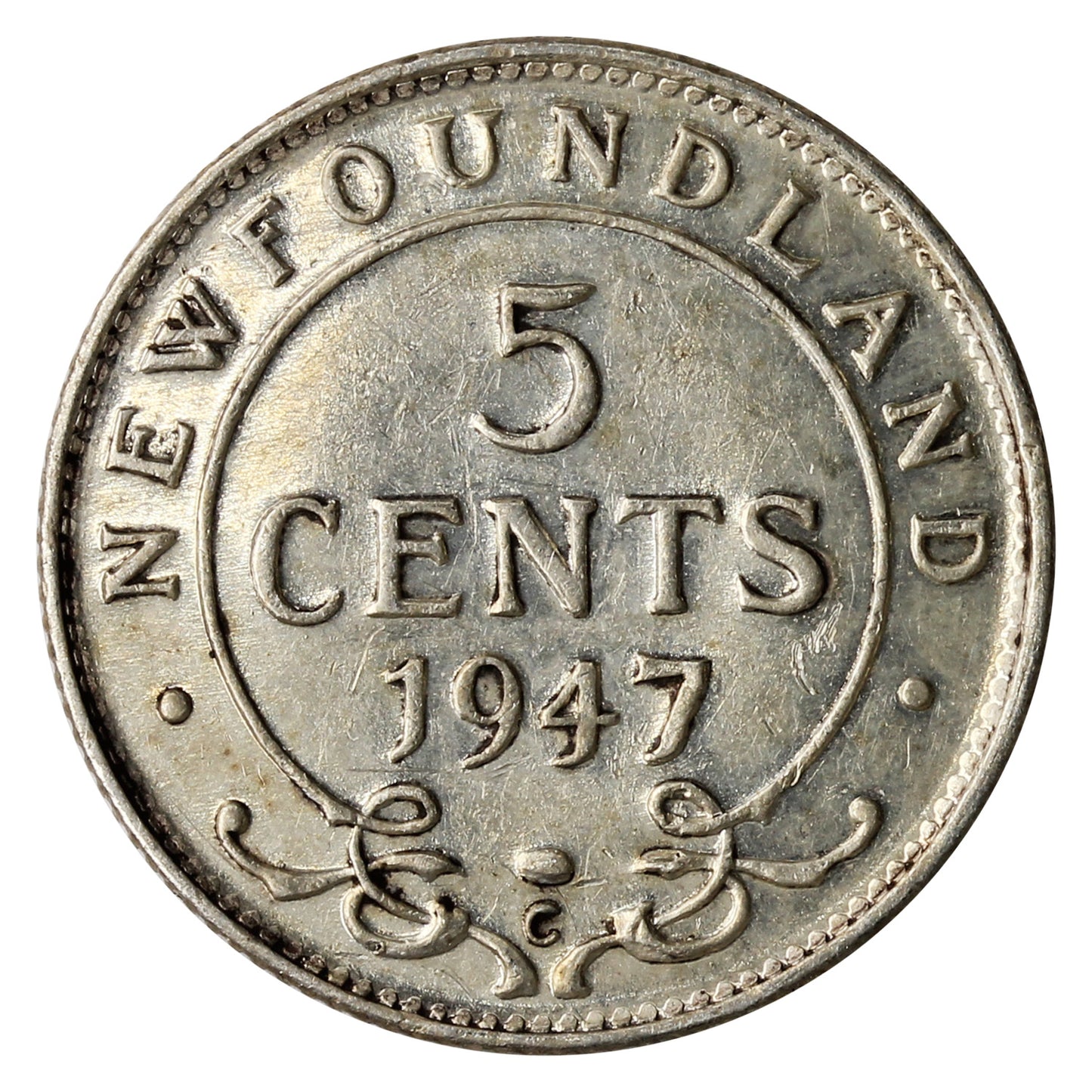 1947C Newfoundland 5-cents Extra Fine (EF40)