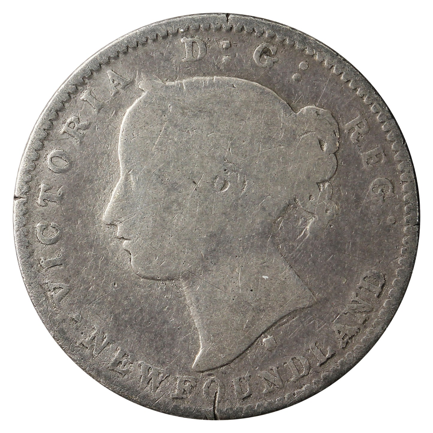 1872H Newfoundland 10-cents Good (G4)