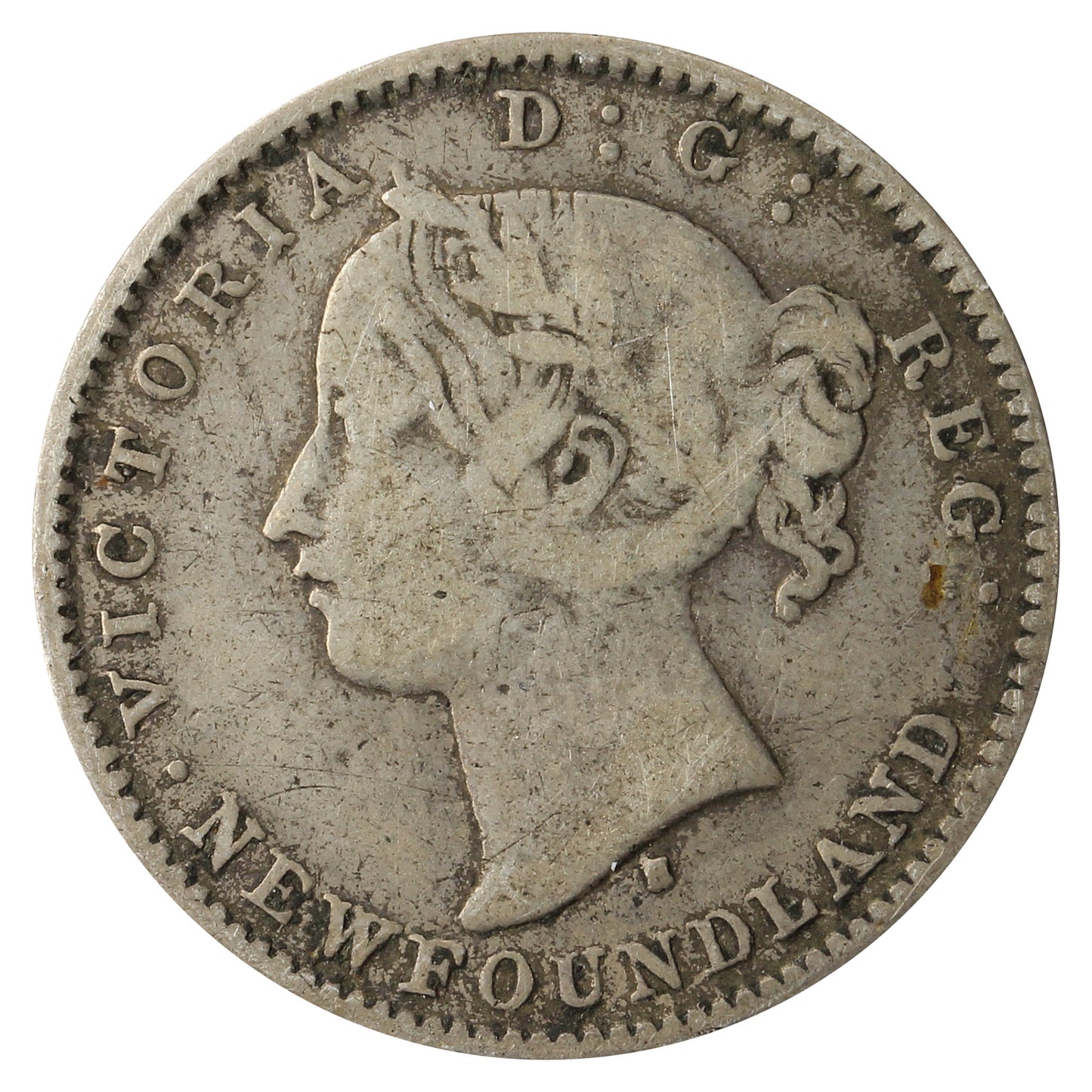 1872H Newfoundland 10-cents VG-F (VG10)