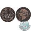 1876H Newfoundland 10-cents Fine (F12) $
