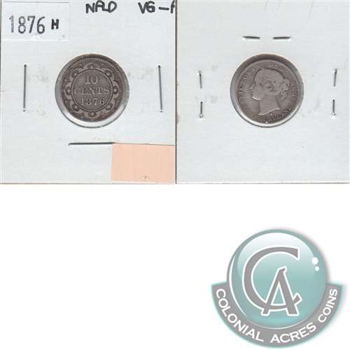 1876H Newfoundland 10-cents VG-F (VG10) $