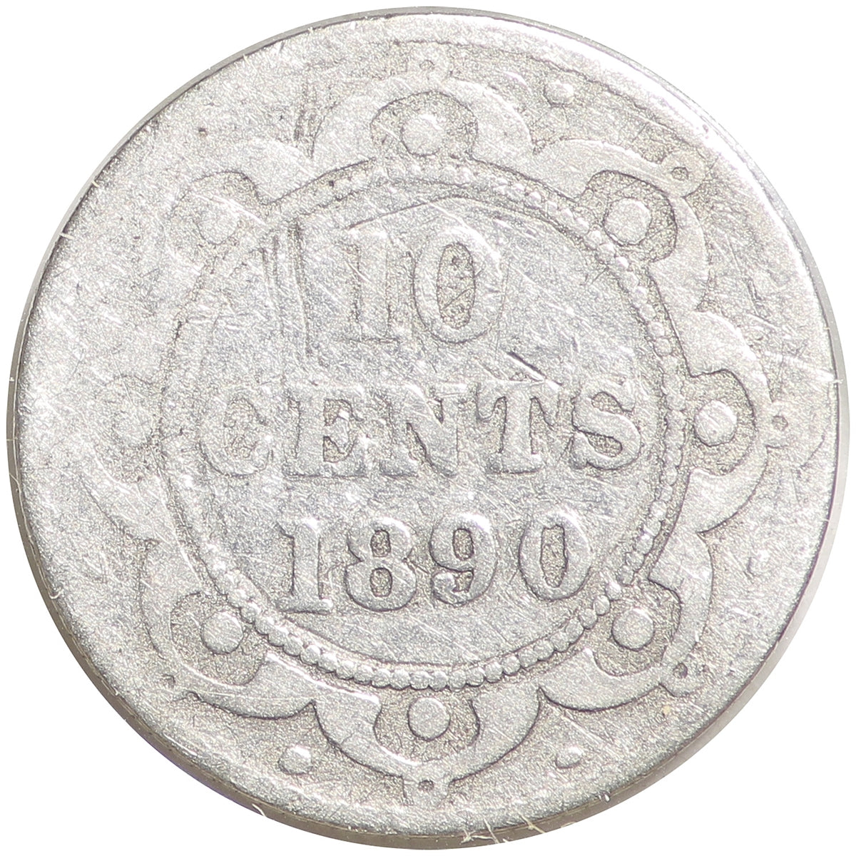 1890 Newfoundland 10-cents About Good (AG3)