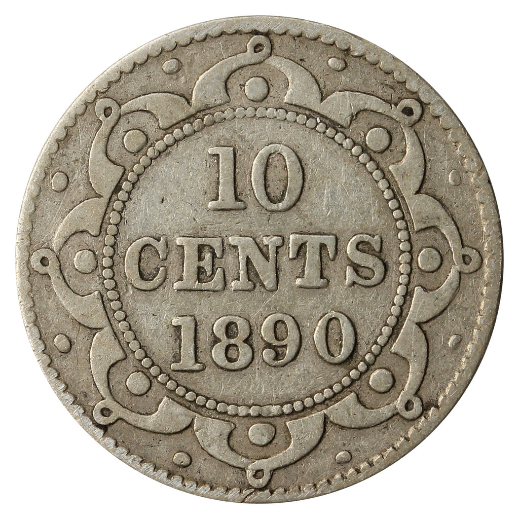 1890 Newfoundland 10-cents G-VG (G6)